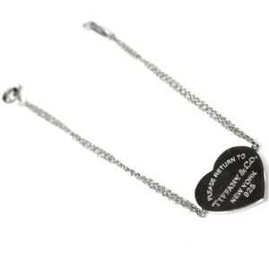 Tiffany & Co. Silver Heart Chain Necklace